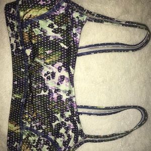 NWOT multicolored lululemon sports bra
